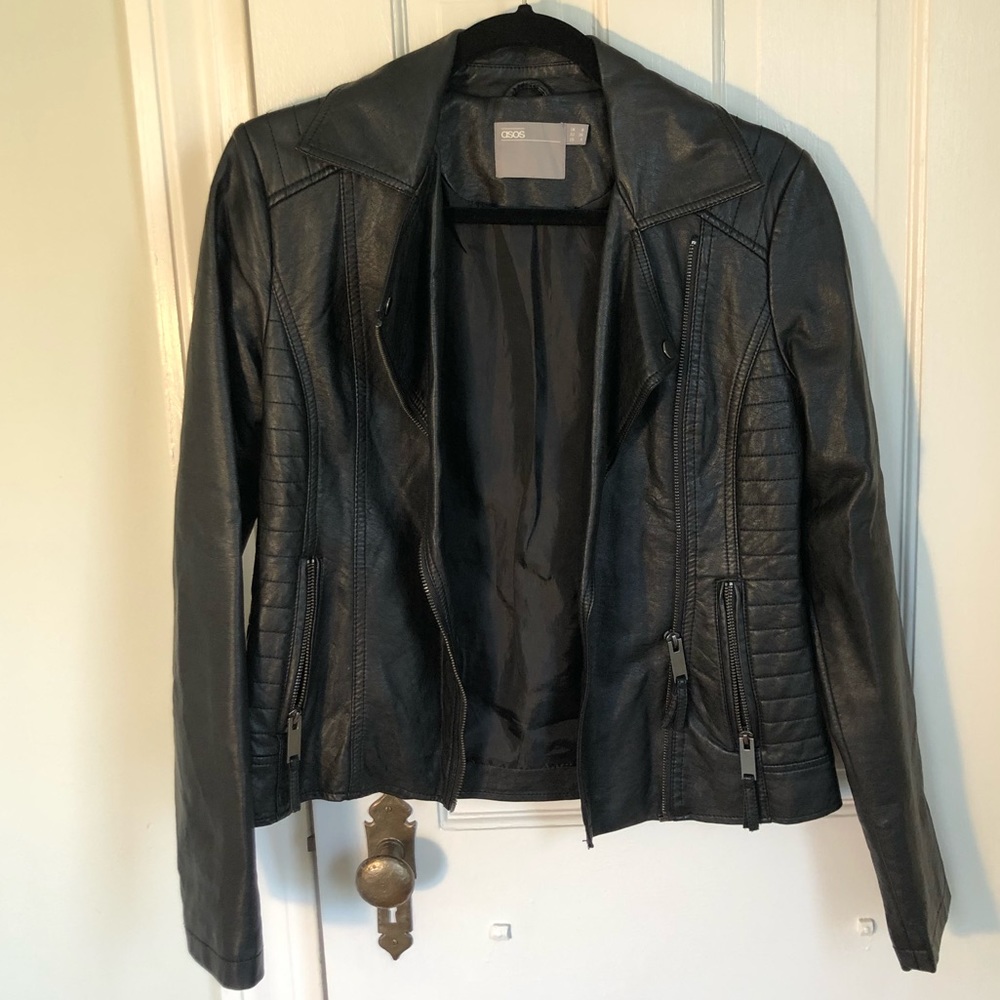 ASOS Vegan Leather Jacket (size 4)